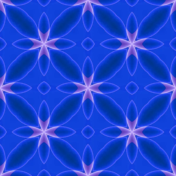 Abstract Blauw Herhalende Vormen Naadloze Patroon — Stockfoto