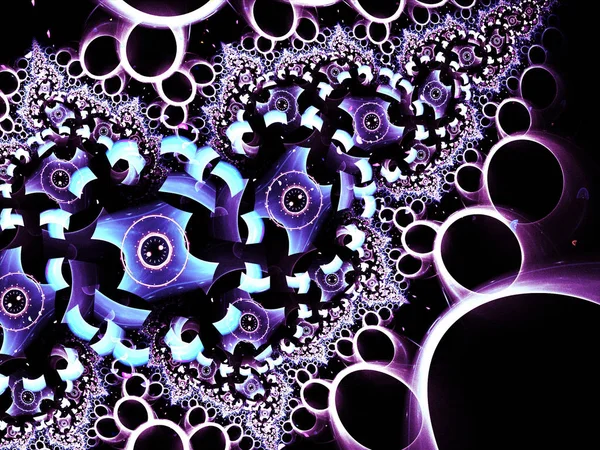 Abstract Moderne Achtergrond Met Fractal Vormen — Stockfoto