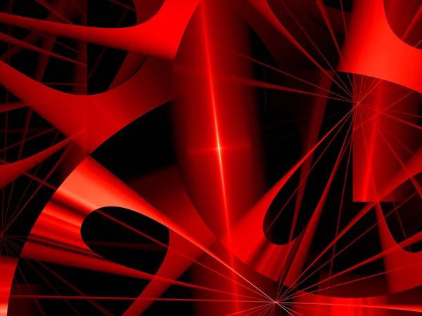 Abstracto Remolino Mosaico Fractal Fondo Pantalla Rojo — Foto de Stock