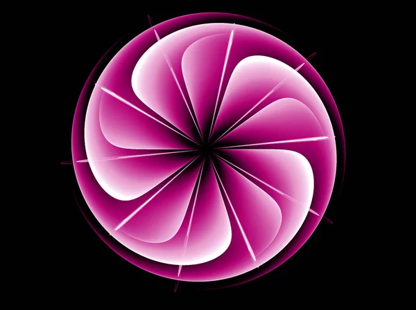abstract round graphic camera shutter on black background