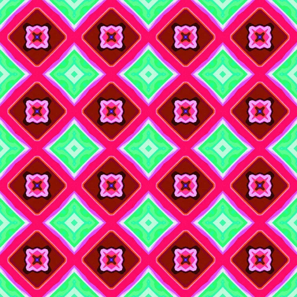 Abstract Painted Seamless Ornamental Pattern Background — Stock Photo, Image
