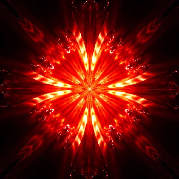 Червоні Абстрактні Квіткові Шпалери Калейдоскоп Фон — стокове фото