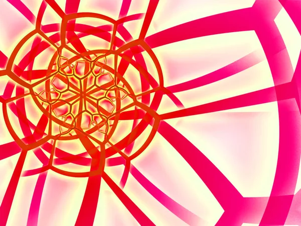 Rózsaszín Absztrakt Díszítő Mandala Háttér — Stock Fotó