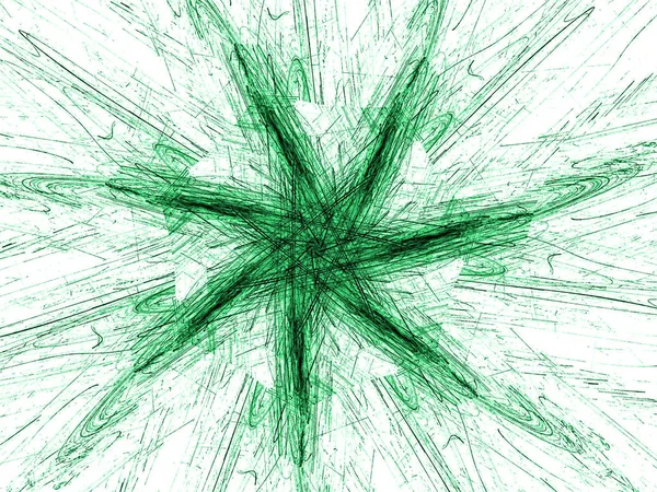 Abstrakte Fantasie Grün Blumige Tapete — Stockfoto