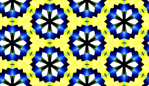 Seamless Abstract Kaleidoscopic Pattern Background — Stock Photo, Image