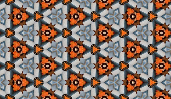 Abstraktní Kaleidoskopický Vzor Bezešvé Pozadí — Stock fotografie