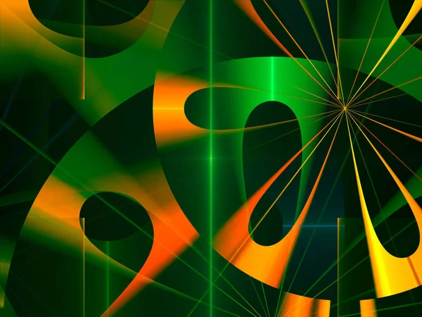 Abstract Fractal Background Crossed Line Light Effects — Stock Photo, Image