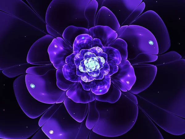 Abstract Fractal Flower Beautiful Background Your Design — Stock Photo, Image