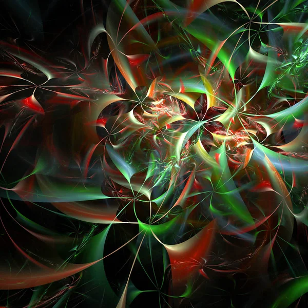 Dark Fractal Beautiful Abstract Pattern Design Background — Stock Photo, Image