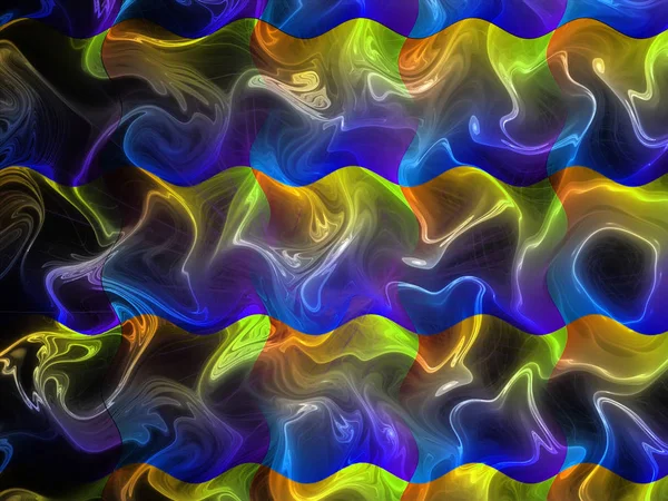 Abstrakter Fraktaler Hintergrund Mit Gekreuzten Linien Und Lichteffekt — Stockfoto