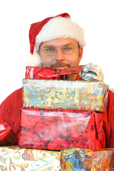 Verdächtiger Weihnachtsmann — Stockfoto