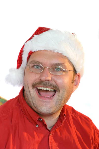 Verdächtiger Weihnachtsmann — Stockfoto