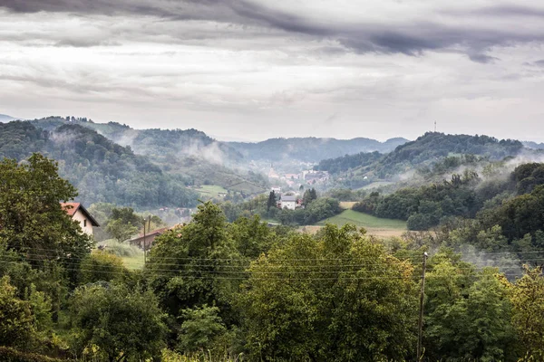 Landschap Van Krapina Zagorje Kroatië — Stockfoto