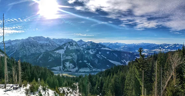 Der Bergsee Schrecksee Den Hintersteiner Bergen — Stock Photo, Image