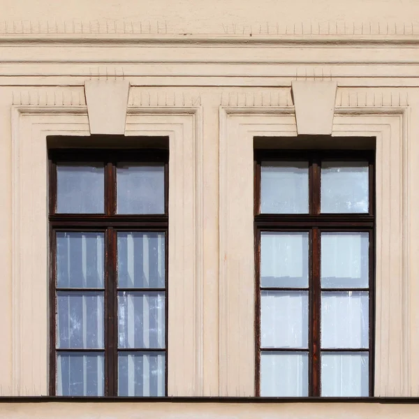 Ventana Edificio Antiguo Viejo Pragua 2018 — Foto de Stock