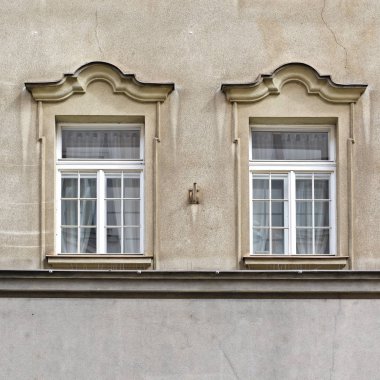 Eski bir binanın pencere. 