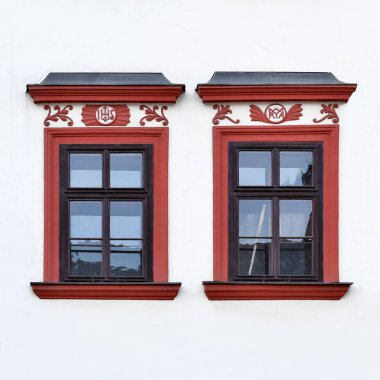 Eski bir binanın pencere. 