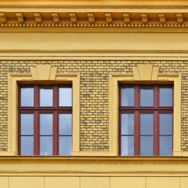 Eski bir binanın pencere. 