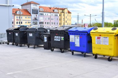 Pilsen, Çek Cumhuriyeti 1 Mayıs 2018: sıralama ve çöp toplama için bir site. 