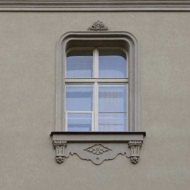 Eski bir binanın pencere. 