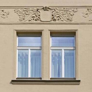 Eski bir binanın pencere. 