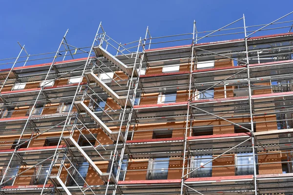 Berlin Federal Republic Germany April 2018 Scaffolding Reconstruction Building — Stock Photo, Image