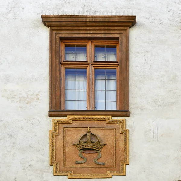 Fönster Gammal Byggnad Old Prague 2018 — Stockfoto