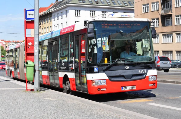 Prague Cseh Köztársaság 2018 Május Városi Busz Útvonalon — Stock Fotó