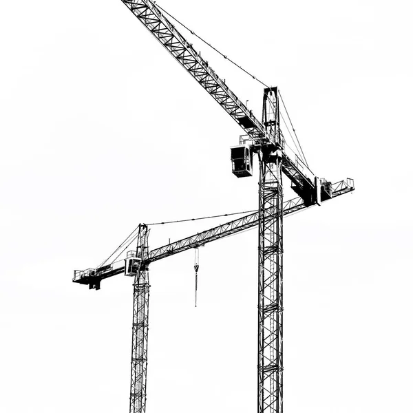 Tower Building Cranes Sky — Stock Photo, Image
