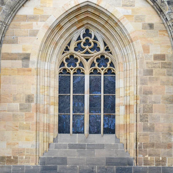 Gothic Window Old Building — Fotografia de Stock
