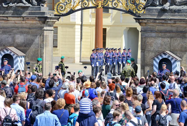 Prag Tjeckien Maj 2018 Fragment Högtidliga Ceremonin Omväxlar Den Ära — Stockfoto