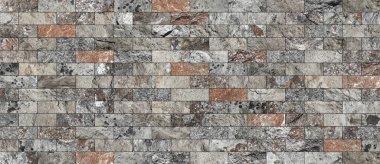 Bir taş doku şeklinde bir desenli seramik karo döşeme parçası.