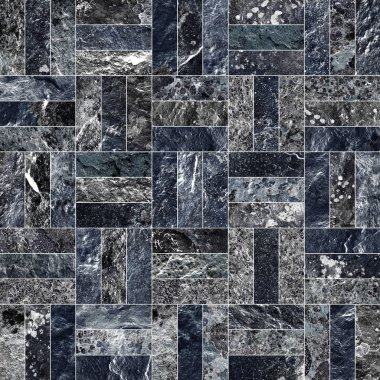 Bir taş doku şeklinde bir desenli seramik karo döşeme parçası.