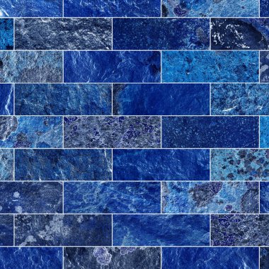 Bir taş doku şeklinde bir desenli seramik karo döşeme parçası.