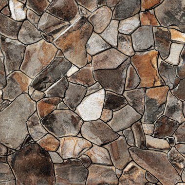 Çatlamış bir taştan bir duvar parçası.