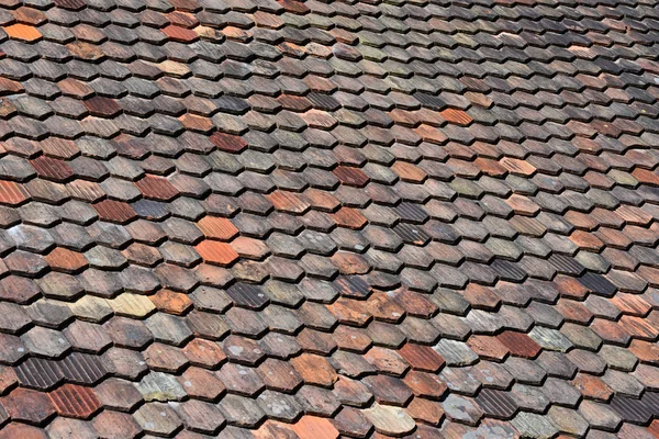 Red Brown Roof Tiles Background —  Fotos de Stock