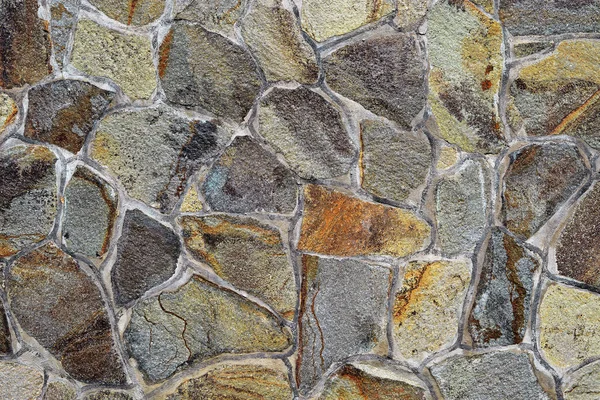 Fragmen Dinding Dari Batu Yang Terkelupas — Stok Foto