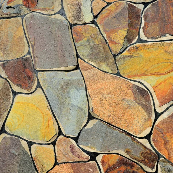 Fragmento Una Pared Una Piedra Astillada — Foto de Stock