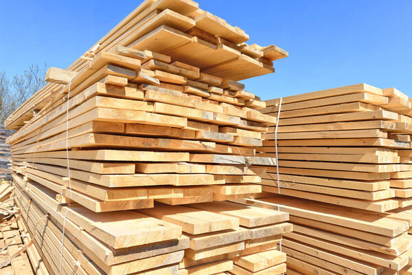 Eaves board in stacks