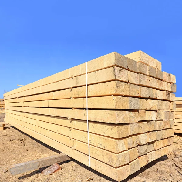 Una Tabla Cantos Pilas Paisaje Industrial — Foto de Stock