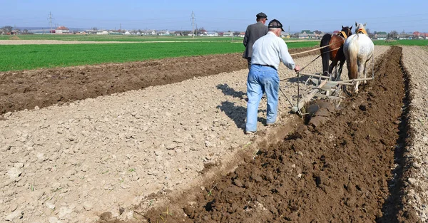 Kalush Oekraïne April 2013 Braak Van Een Veld Voorjaar Door — Stockfoto