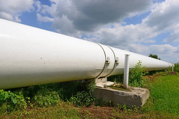 Large White Pipe Field — Stock Photo, Image