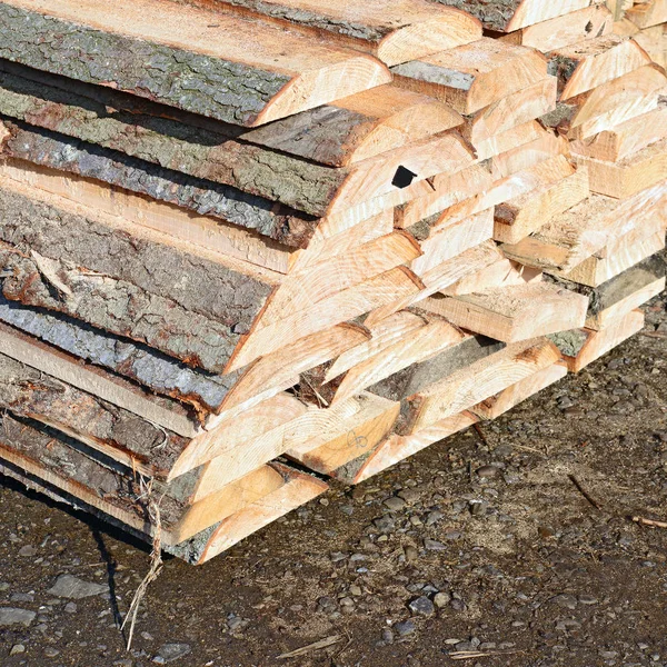 Eaves Boards Stacks — Stock Photo, Image