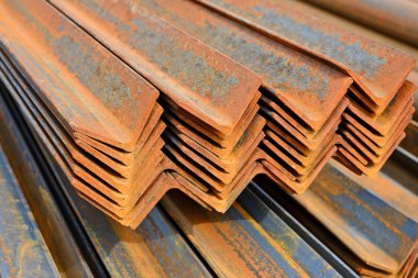 Açı çelik endüstriyel bir peyzaj