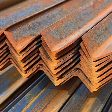 Açı çelik endüstriyel bir peyzaj