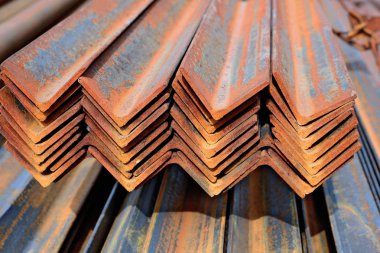 Açı çelik endüstriyel bir peyzaj