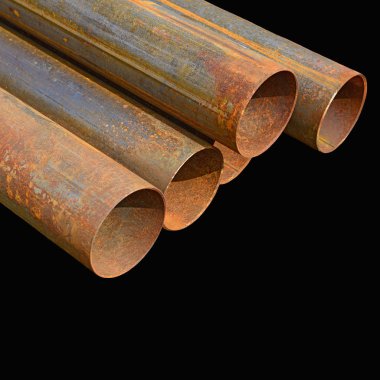 Boru çelik endüstriyel bir manzara vardır