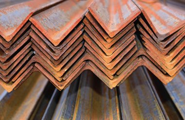 Açı çelik endüstriyel bir peyzaj