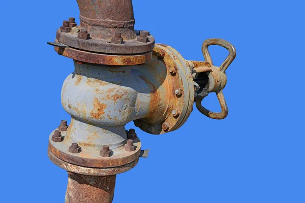 Gaz boru hattı bölümünde Küresel Vana.