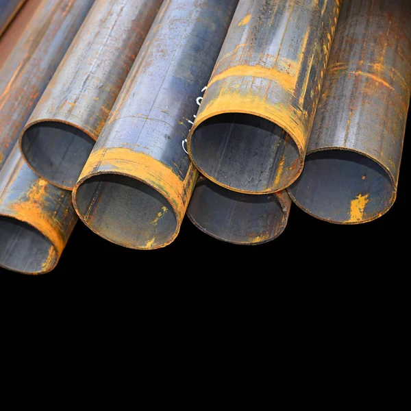 Boru çelik endüstriyel bir manzara vardır